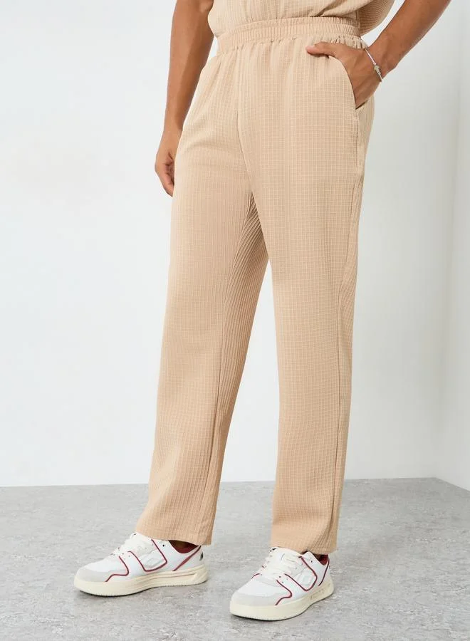 Take Two  Men Textured Spread Collar Shirt and Pants Co-Ords for Men | Best Price UAE