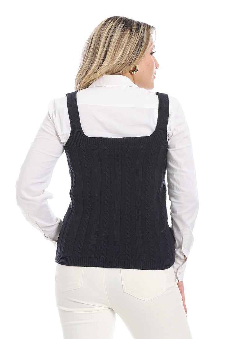 سيزار توب صوف حريمي حمالة - Image 3