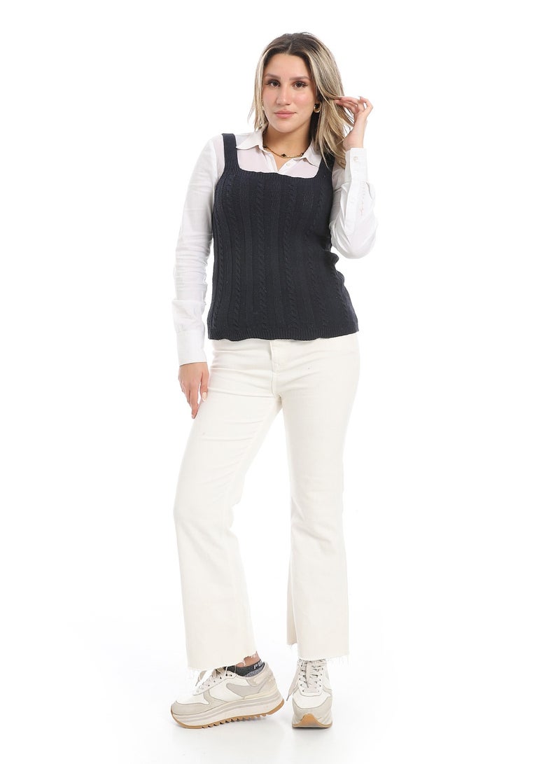 سيزار توب صوف حريمي حمالة - Image 5