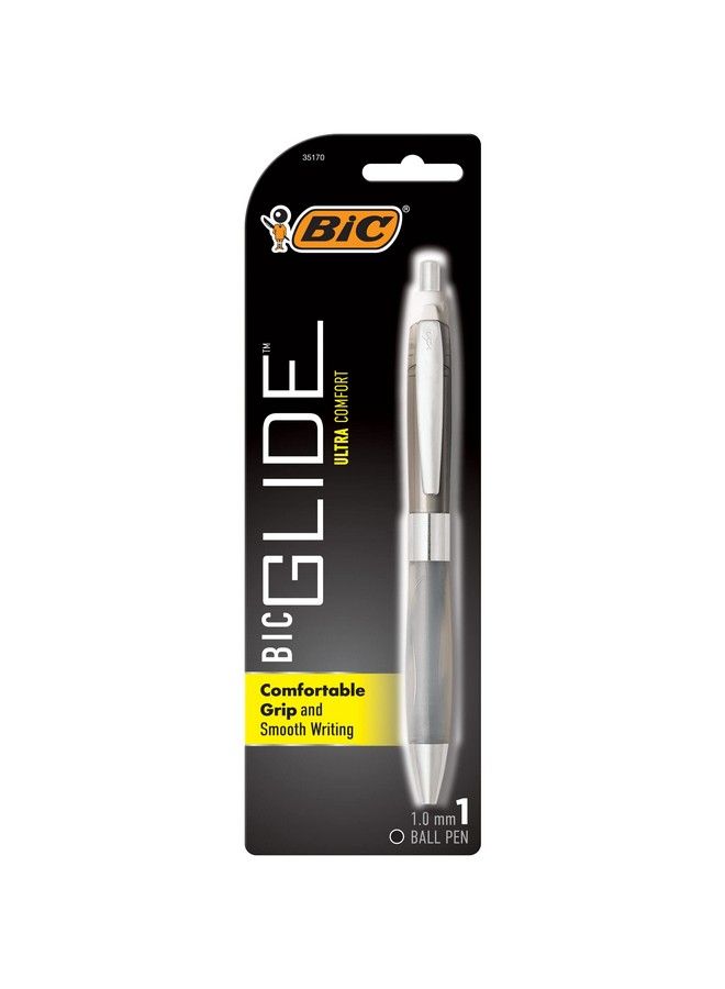 Bic Glide Ultra Comfort Retractable Ballpoint Pens Medium Point (1.0Mm) Black Assorted Barrel Colors 1Count Pack  - Image 1