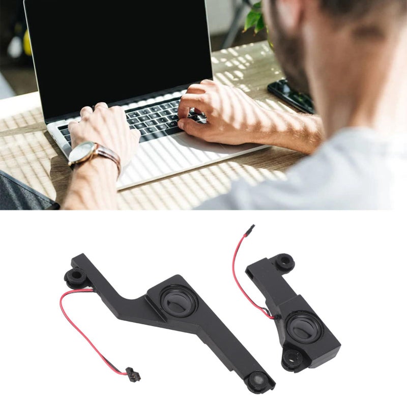 2 Pcs Laptop Internal Speaker Replacement Compatible With 5750G 5750Z 5755G 5350 V3 571 V3 571G V3 551G E1 571 E1 521 Black Plug And Play ABS Material - Image 4