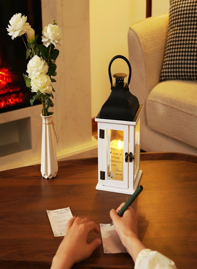 Homemory Memorial Lantern Bereavement Sympathy Gifts for Loss of Loved One, Memorial Gifts for Loss of Mother Loss of Father in Memory of Loved One Remembrance Gift with LED Candle & Remote - Image 5
