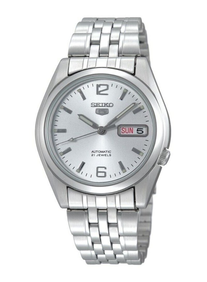 Seiko 5 Automatic White Dial Stainless Steel Men's Watch - Image 1