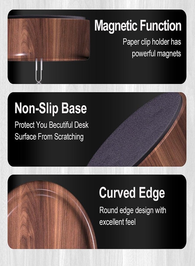 Grwanpen Large Beech Wood Paper Clip Holder, Paper Clips are Included in Package. - Image 4