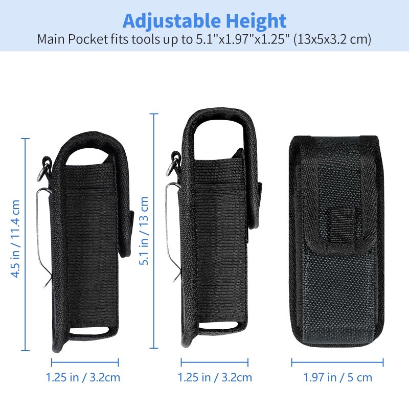 KENOBEE Multitool Sheath EDC Pouch Compatible with Leatherman Wave Plus Wingman Surge Rebar, Multi-Purpose Belt Clip Tool Holder Bag, Utility Tactical Waist Pack Camping Hiking Pocket Organizer Case - Image 3