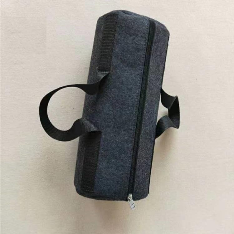 JVCV حقيبة أدوات صغيرة مصنوعة من الفelt بحجم 15 بوصة للسيارات، سعة كبيرة بفم واسع، مجموعة تخزين بسحاب، حقيبة يد لتنظيم صندوق السيارة، SUV، سيدان، شاحنة، ميني فان (صغيرة - حقيبة أدوات)، رمادي - Image 4