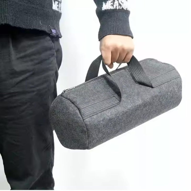 JVCV حقيبة أدوات صغيرة مصنوعة من الفelt بحجم 15 بوصة للسيارات، سعة كبيرة بفم واسع، مجموعة تخزين بسحاب، حقيبة يد لتنظيم صندوق السيارة، SUV، سيدان، شاحنة، ميني فان (صغيرة - حقيبة أدوات)، رمادي - Image 5