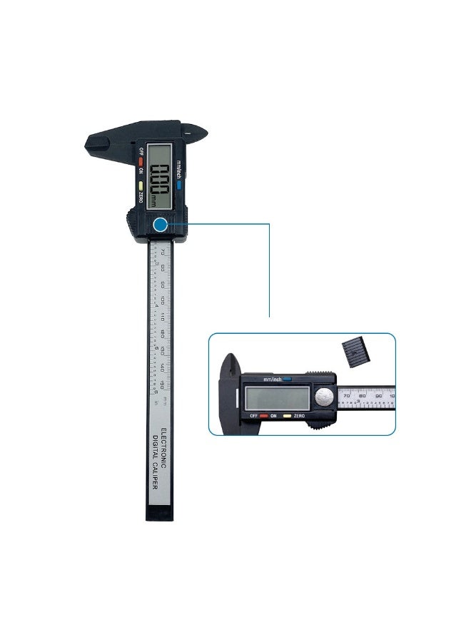 0-150mm Digital Caliper, Electronic Micrometer Calipers Measuring Tool with Large LCD Screen, Auto-Off Feature, Inch & Millimeter Conversion - Image 4