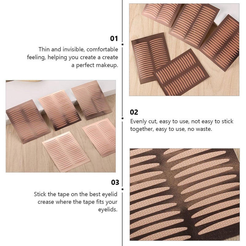 GALPADA 50sheets Double Tape Invisible Self-Adhesive Stickers for Natural Suitable for Hooded and Droopy Eyes Easy to Use Required Beauty Tool for Women - Image 5