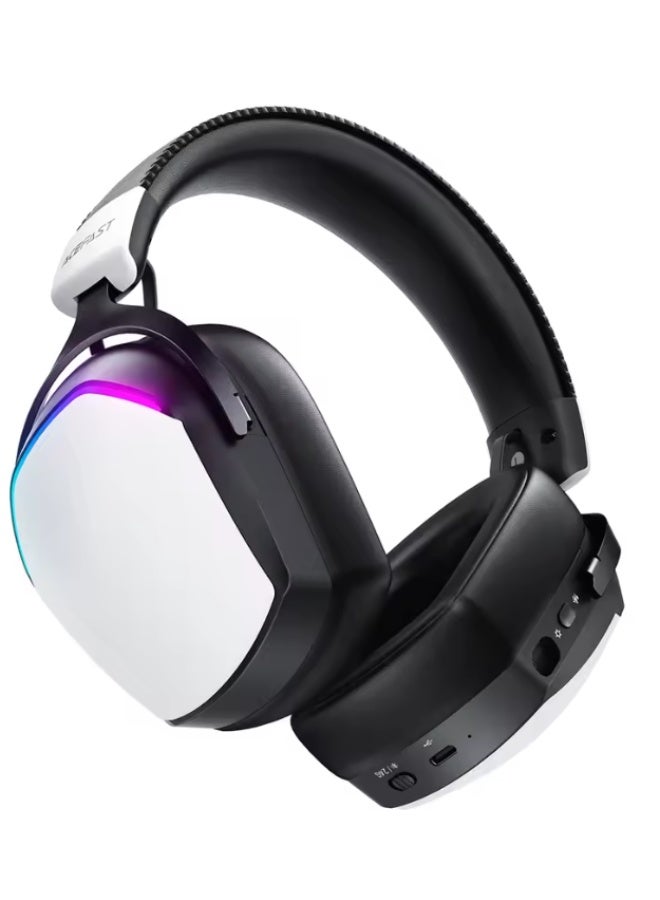 ACEFAST Ultra Low Latency Wireless Gaming Headset with RGB Lighting, Detachable 50mm Microphones, and 2.4G Bluetooth Speaker - Image 2