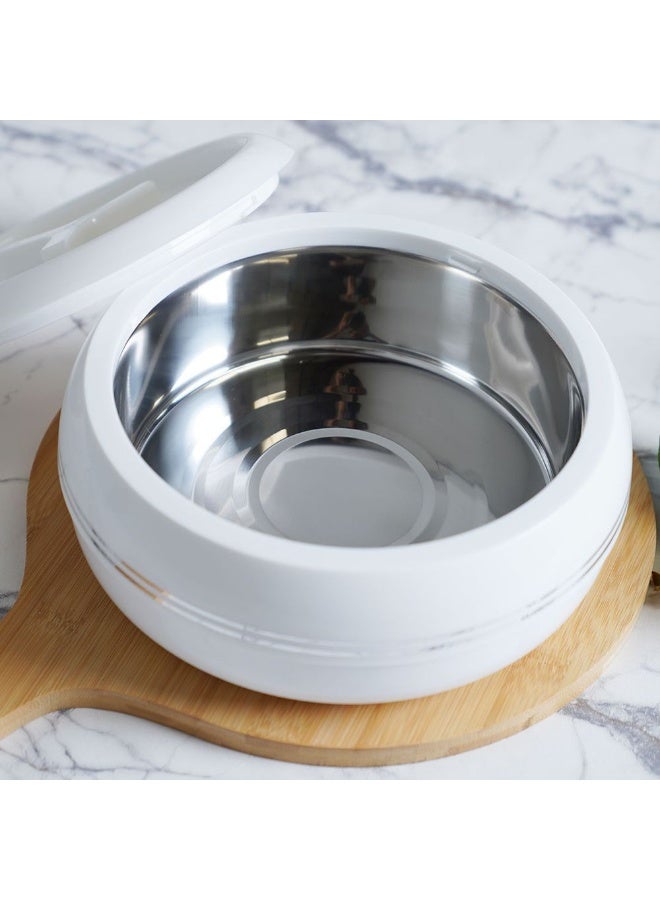 DANUBE HOME Palazio Casserole 7500ml White – Premium Insulated Food Storage & Serving Hot Pot, Leak-Proof, Stylish & Durable Design, Perfect for Family Meals & Parties  - Image 4