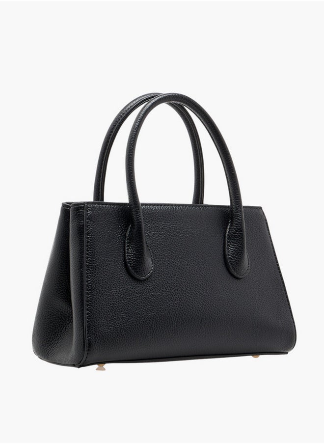 Le Confort Women's Monogram Print Tote Bag with Detachable Strap and Zip Closure  - Image 3