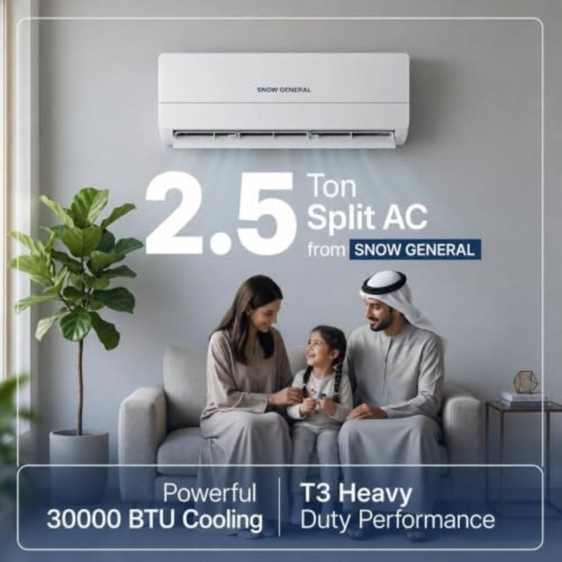 30000 BTU Diamond Series T3 Rotary Split Air Conditioner with R410A Refrigerant - Image 4