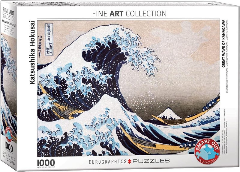 Eurographics 1000-Piece Jigsaw Puzzle - Great Wave of Kanagawa by Katsushika Hokusai
