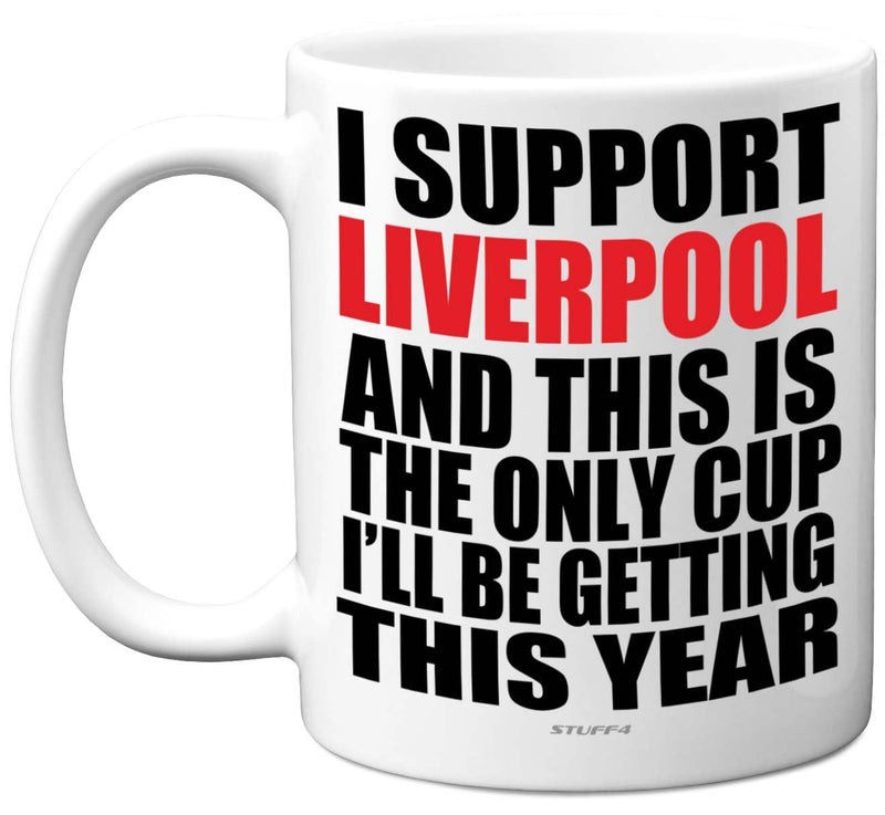 Funny Football Mug Gift for Liverpool Fans  Footy Only Cup  Joke Xmas Birthday Mugs Present Gifts for Son Dad Brother Uncle Colleague Friend Cousin 11oz Ceramic Dishwasher Safe Coffee Tea Cup