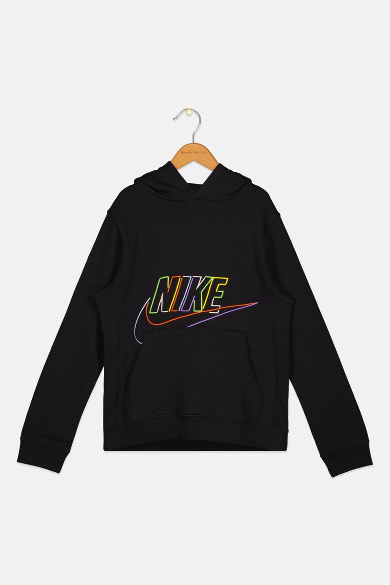 Nike Kids Boy Long Sleeves Outdoor Hoodie, Black - Image 1