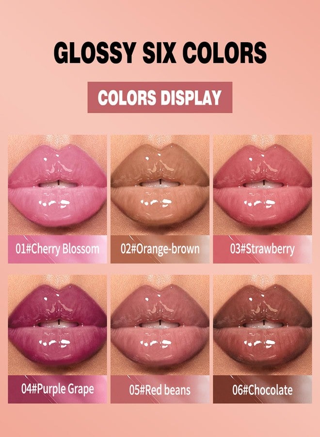 BAISEN DIARY Tinted Lip Serum Gloss - Hydrating Lip Plumper with Natural Shine | Nourishing Jelly Lip Tint for Soft, Full Lips | Non-Sticky, Long-Lasting Color, Moisturizing Lip Makeup (04# Purple Grape) - Image 2
