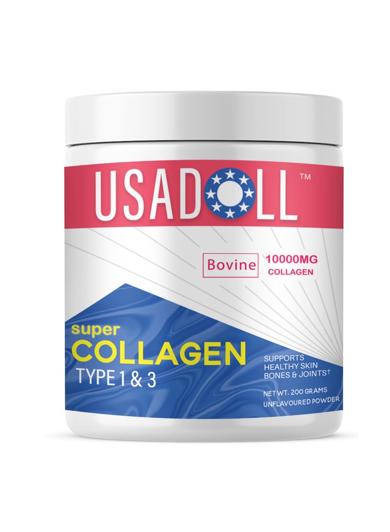 Usadoll Super Collagen Peptide Powder Type 1 & 3 Unflavoured - 200g - Image 1