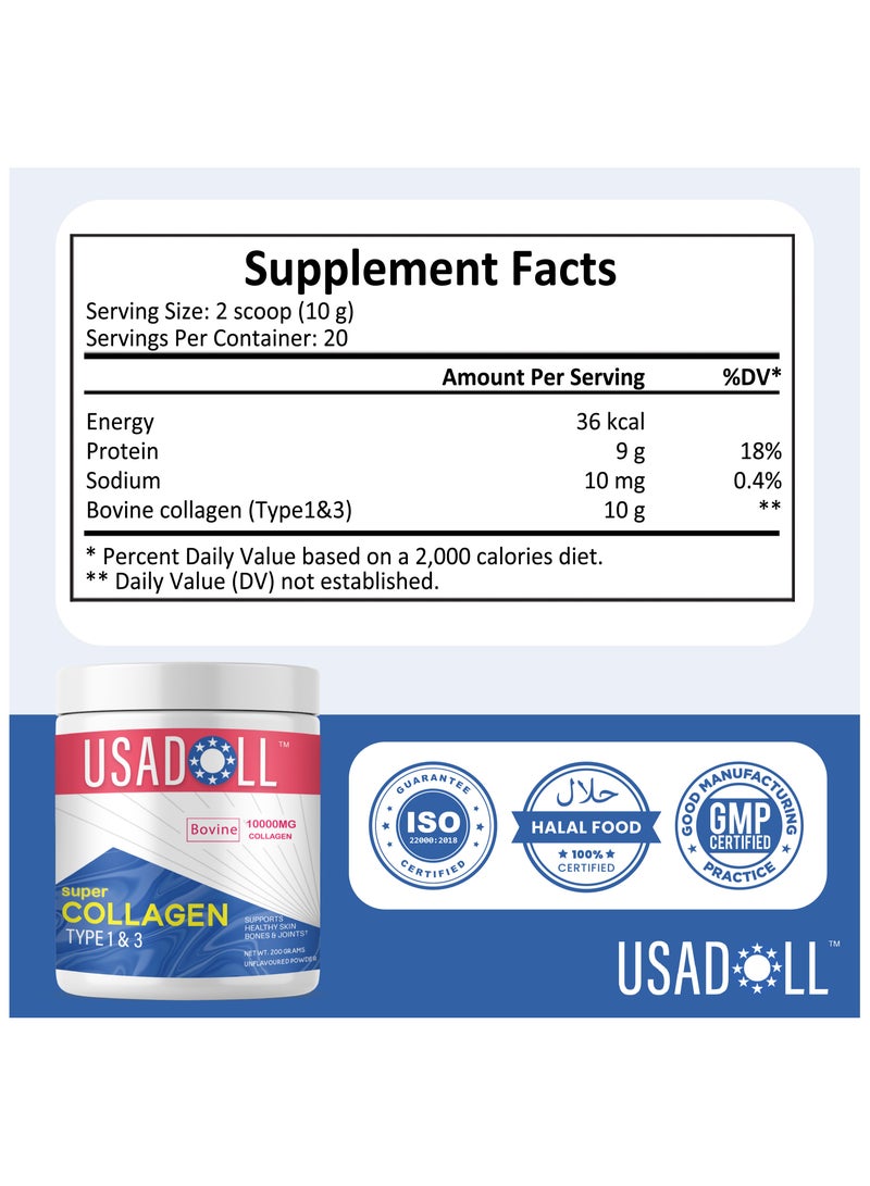 Usadoll Super Collagen Peptide Powder Type 1 & 3 Unflavoured - 200g - Image 2