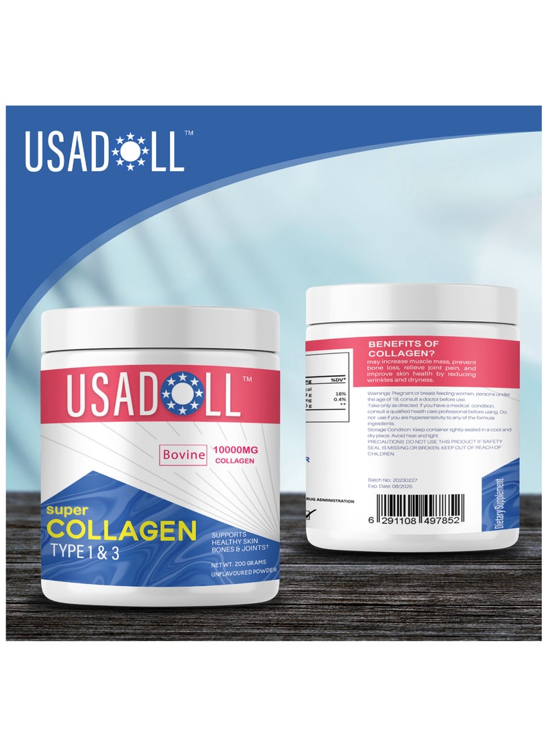 Usadoll Super Collagen Peptide Powder Type 1 & 3 Unflavoured - 200g - Image 3