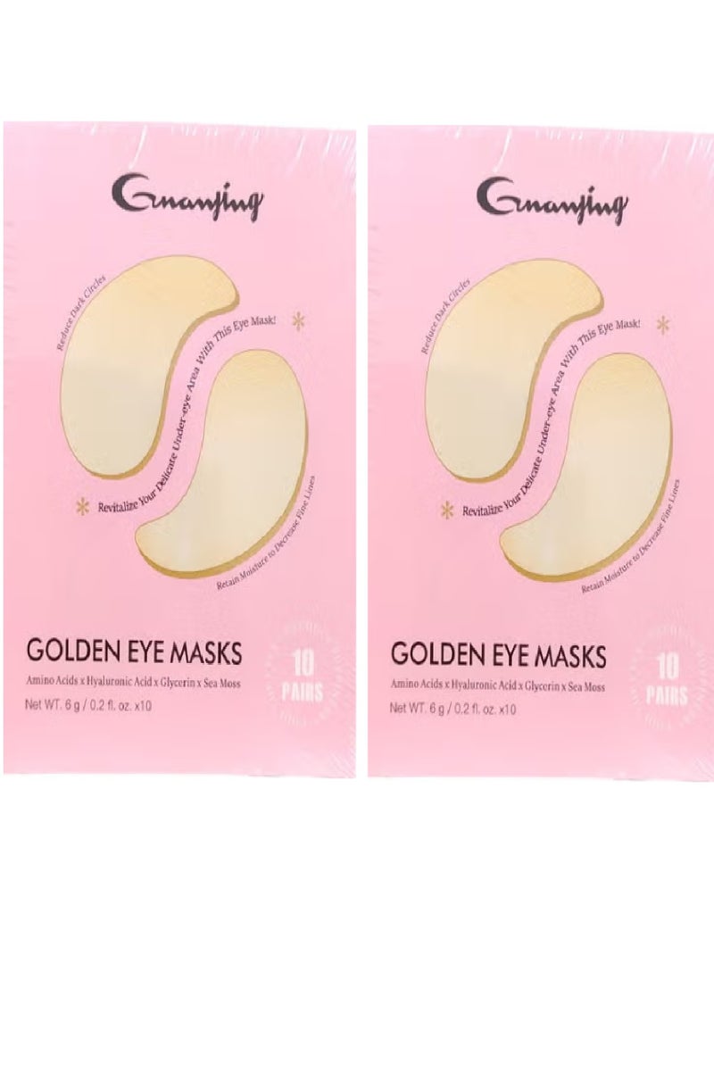GUANJING Two Pieces Of Golden Eye Masks 2x10 Pairs - Image 1