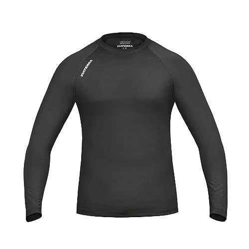 ViaTerra Base Layer TOP | Anti-Odor, Breathable, Easy Stretch, Quick Dry | Stay Sweat-Free on Your Motorcycling, Running, and Cycling Adventures | (S/M) Black - Image 2