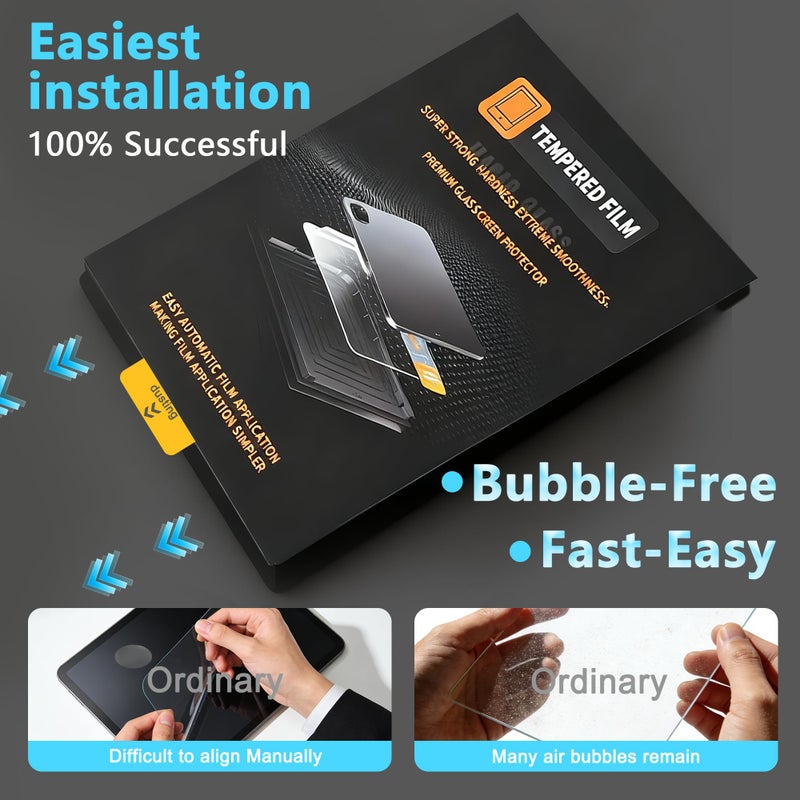 Halloive 2 Pack Paper Glass Screen Protector for iPad A16 11th/10th Generation (11 Inch 2025/10.9 Inch 2022), 9H Tempered Glass, Matte Writing Film, Writing Like on Paper, Auto Alignment Kit, Anti-Glare, Apple Pencil Compatible - Image 5