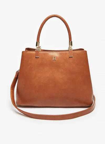 Flora Bella By Shoexpress Women Solid Tote Bag with Handles and Detachable Strap