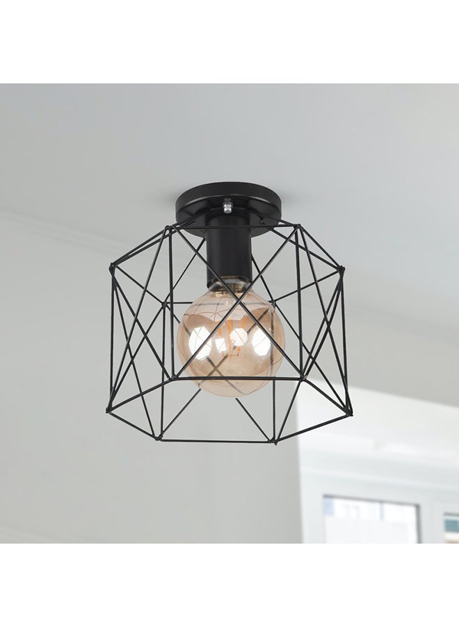 El Rawda Lighting Ritmo Ceiling Lamp | modern decorative LED E27 pendant light ceiling lamp hanging | suitable for any room | Color: Black | Size: 20x18x20 cm