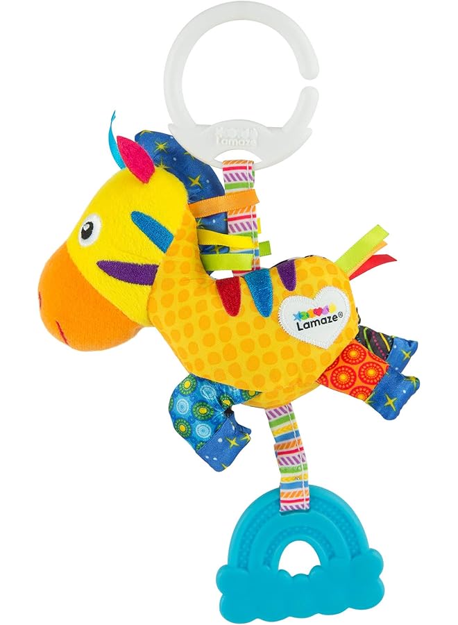 لاماز لعبة ميني كليب آند جو زيبرا بيبي كليب على عربة الأطفال ولعبة الكرسي الذي يدفع باليدين، لعبة حسية لحديثي الولادة للأطفال الأولاد والبنات من 0 إلى 6 أشهر - Image 1