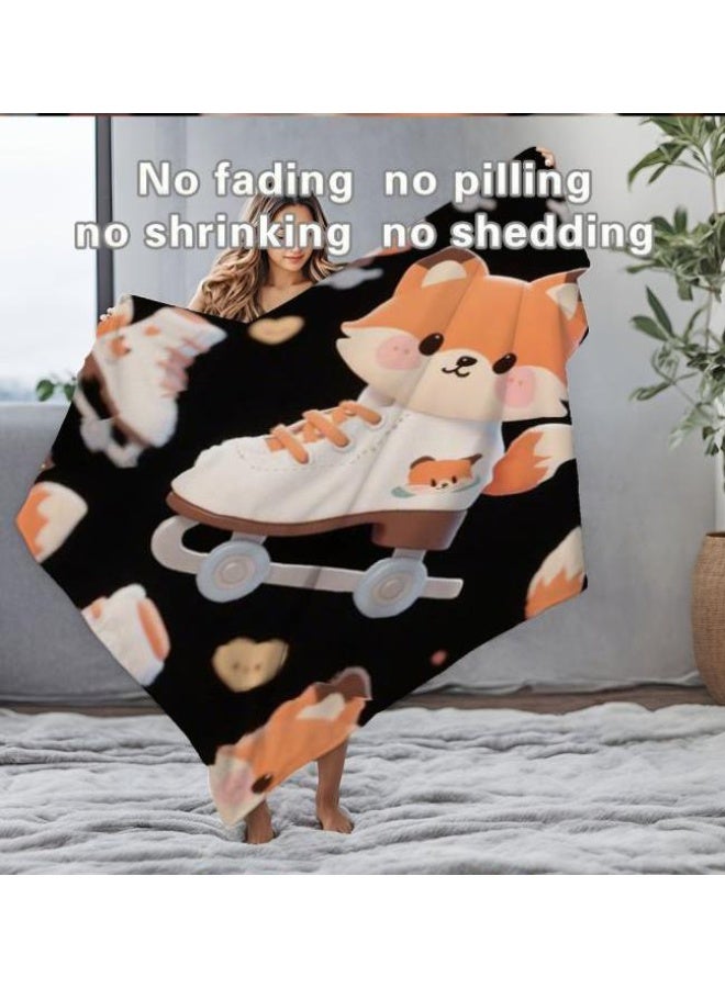 general Flannel thin blanket (warm and comfortable, suitable for sleep, gaming, dust removal and sandproof) 150cm*200cm - 564 - Image 1