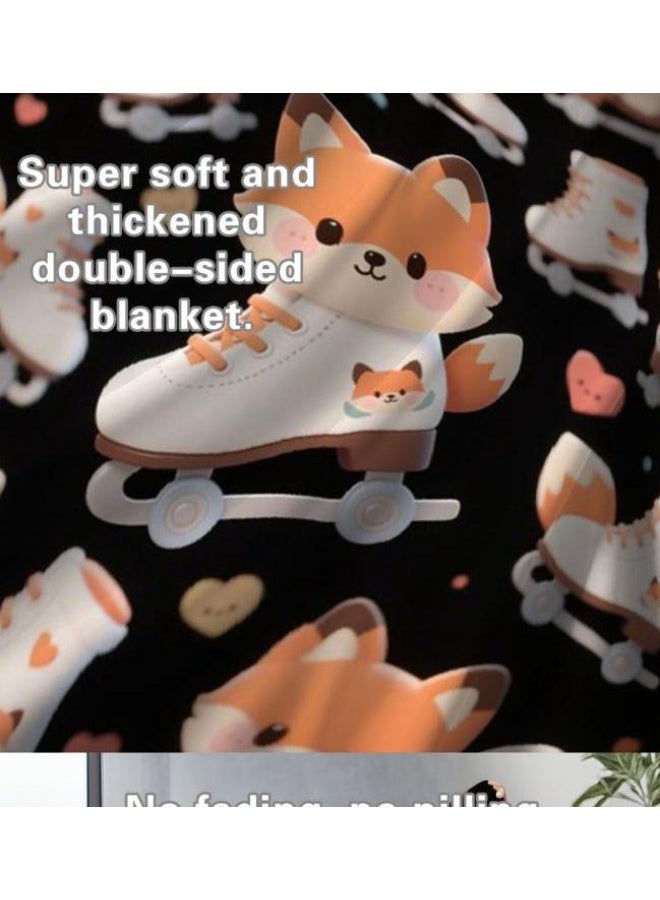 general Flannel thin blanket (warm and comfortable, suitable for sleep, gaming, dust removal and sandproof) 150cm*200cm - 564 - Image 5