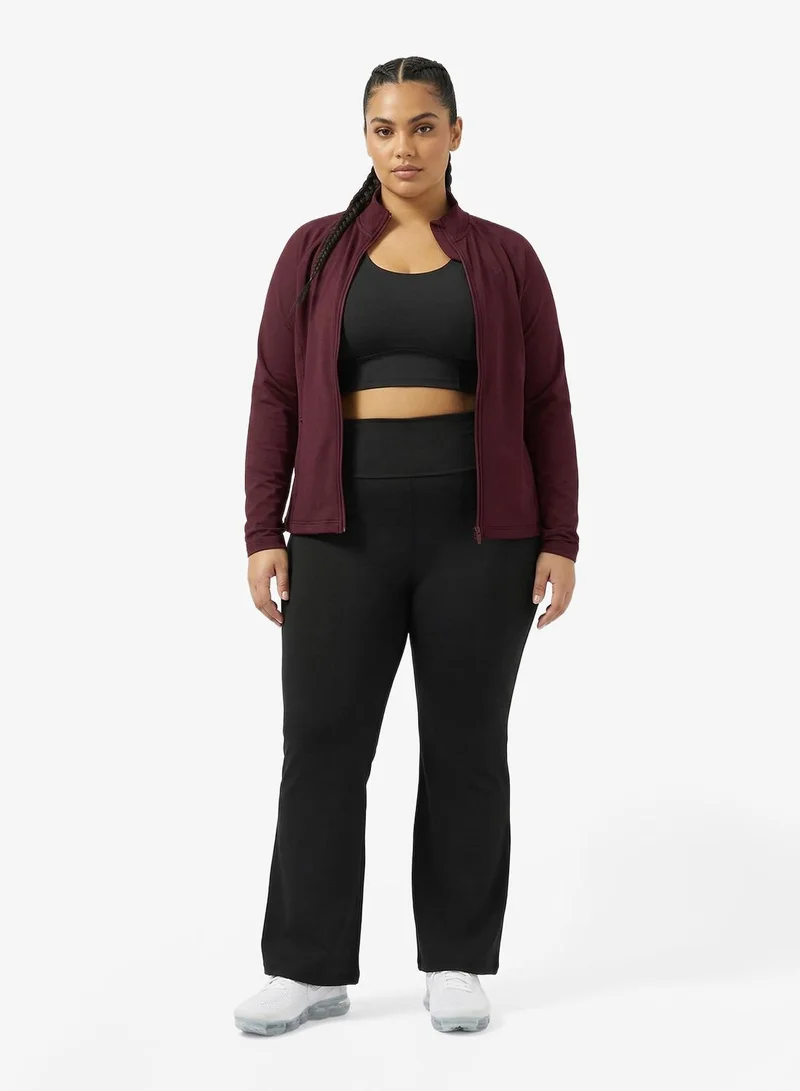 Frwd  FRWD Plus High Rise Seamless Sculpting Flared Leggings for Women | Best Price UAE