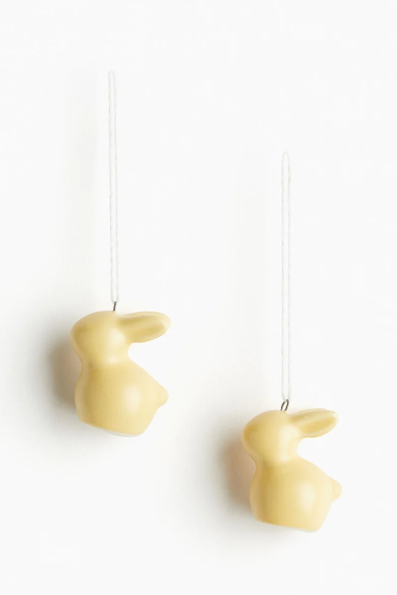 اتش اند ام وعاء فخار على شكل أرنب -عبوة من قطعتين