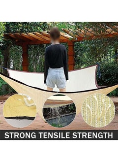 Generic Beige Sunshade Netting, Encrypted And Thickened Perforated Edge Sunshade Netting, Waterproof Outdoor Canopy, Sun Shade UV Block for Outdoor Patio Garden Backyard  - Image 3