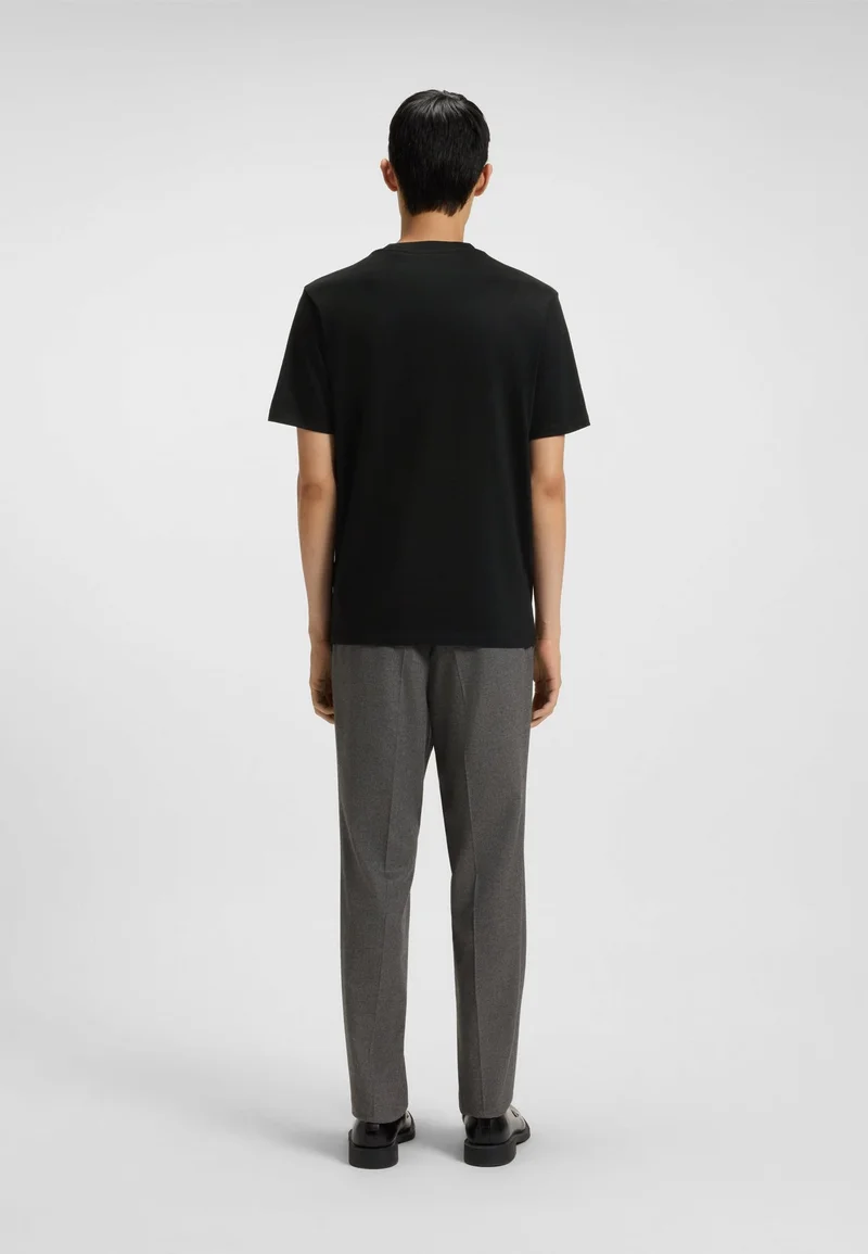 HUGO Cotton-jersey T-shirt with rubber logo print