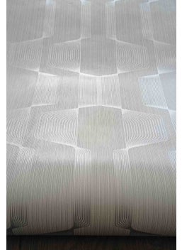 Golden Three-Dimensional Geometric Patterned Wallpaper 53 cm Wide 10 Meters Long  - Image 3