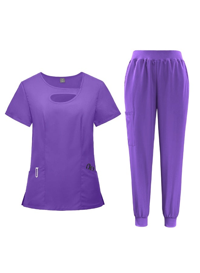 NIBEMINENT Nurse Accessories Nursing Scrubs Jogger Set Women Medical Femme Beauty Salon SPA Uniforms Pet Veterinary Work Uniforms - Image 1