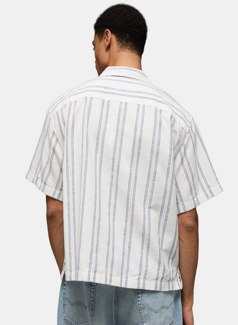 American Eagle AE Relaxed Fit Short Sleeve Camp Collar Shirt - Image 4