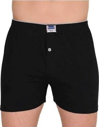 Berrak 2 Pieces Clear 1099 Buttoned Men's Boxer 100% Cotton Combed Cotton Boxer