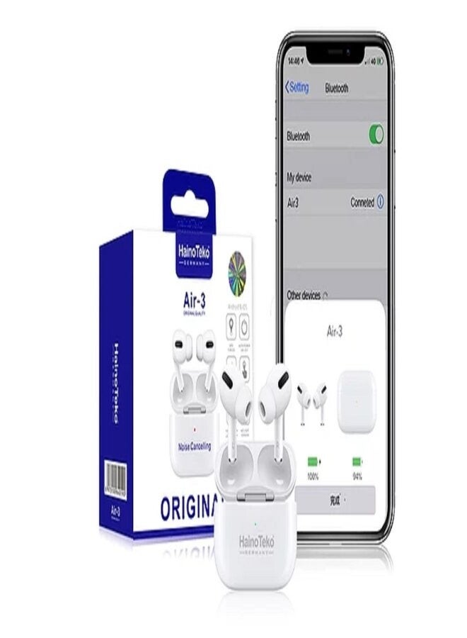 Haino Teko Air 3 Wireless Bluetooth With Charging Case White (Haino Teko Germany)  - Image 1