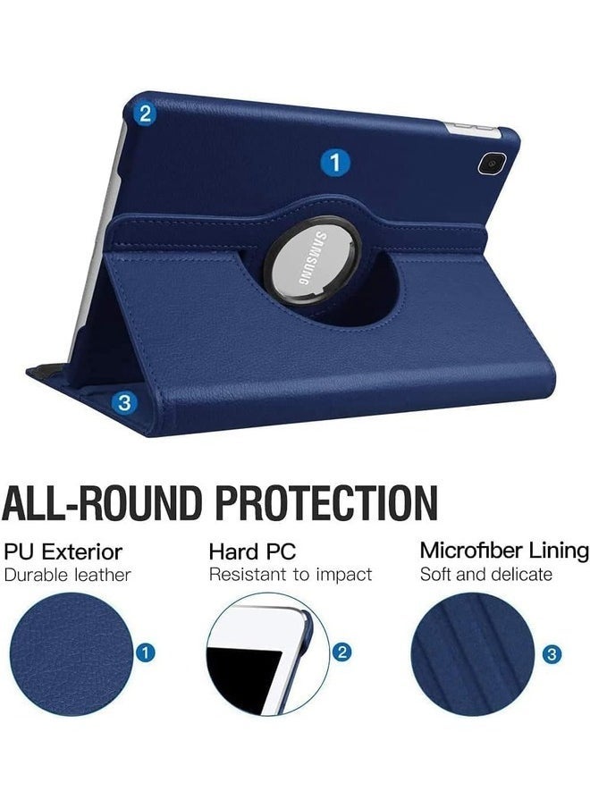 ELTRAZONE Galaxy Tab A9 Case - 360° Rotatable Tablet Cover for Samsung Galaxy Tab A9 8.7 Inch (2023, SM-X200/SM-X205/SM-X207) - PU Leather Protective Cover with Auto Wake/Sleep - Blue - Image 2