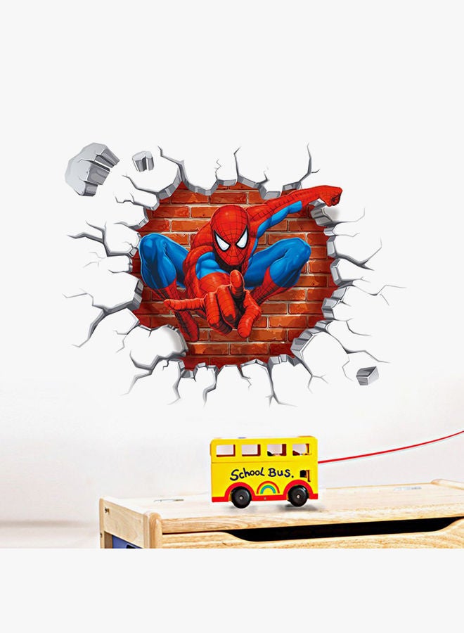 NIBEMINENT Spider-Man Cartoon Wall Sticker Red/Blue/Grey 50x50centimeter - Image 2