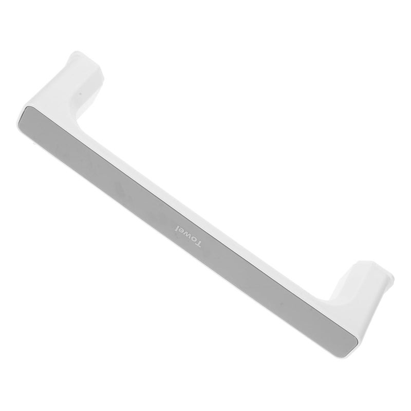 Small Gray Suction Cup Towel Rack Holder Punch Free Bathroom Shower Storage Bar - Image 2