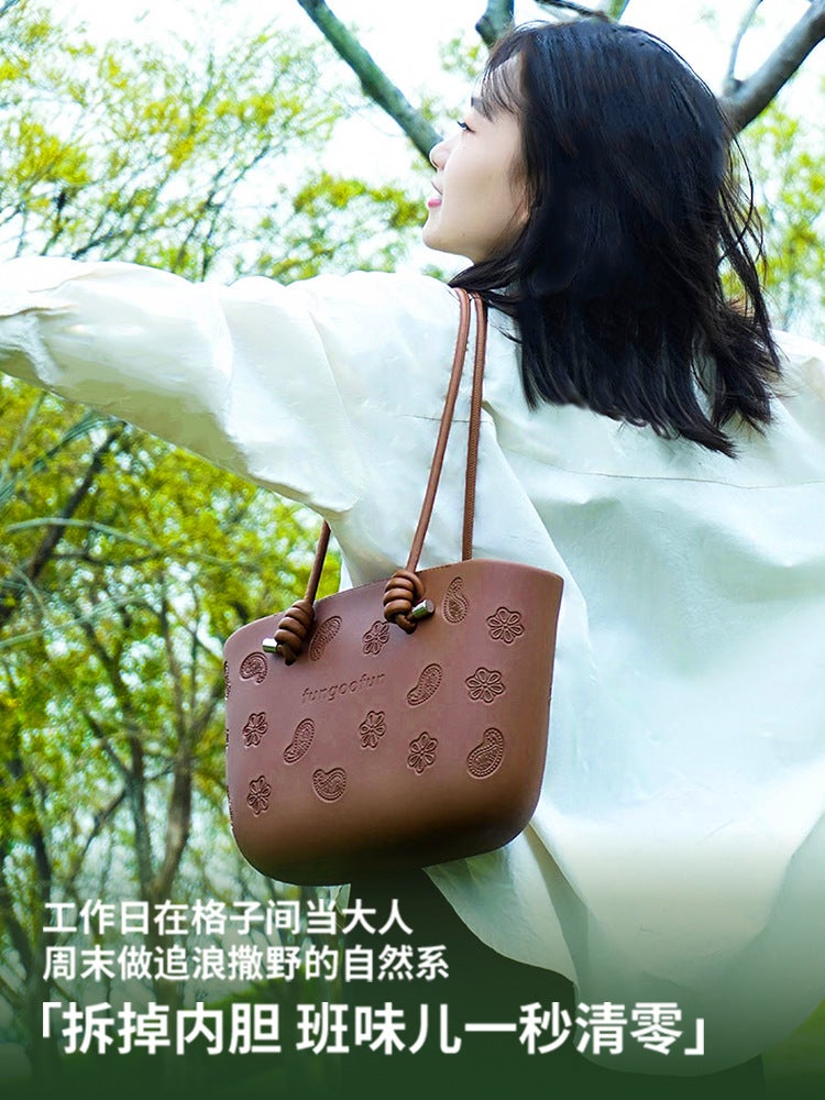 Van Gogh Fan Cashew Flower Tote Bag Women'S Large Capacity Handbag Fashion High-End Underarm Bag Commuter All-Match - Image 4