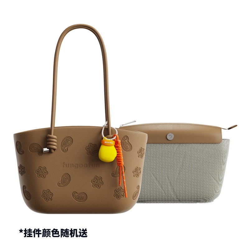 Van Gogh Fan Cashew Flower Tote Bag Women'S Large Capacity Handbag Fashion High-End Underarm Bag Commuter All-Match - Image 1