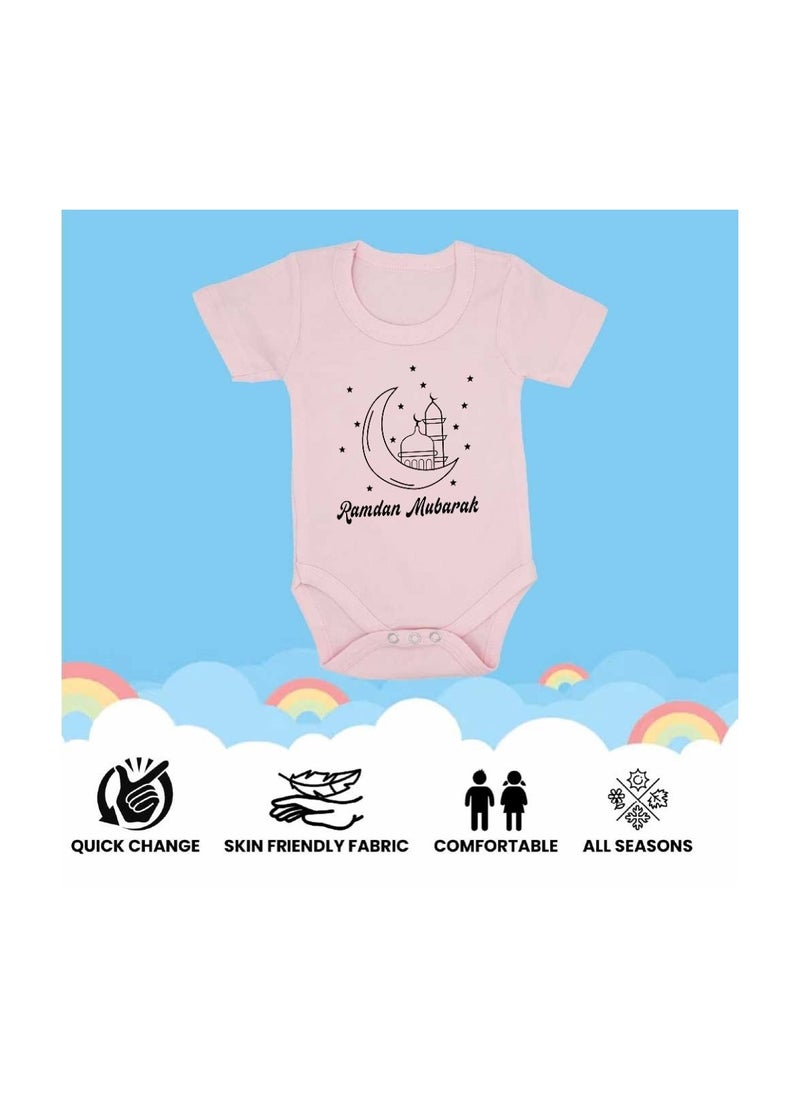 PRINTSHOP4ME Ramadan Baby Romper Outfit - Short Sleeve Cotton Unisex Romper - Romper for Babies and Toddlers - Short Sleeve Ramadan Romper for Newborns  - Image 5