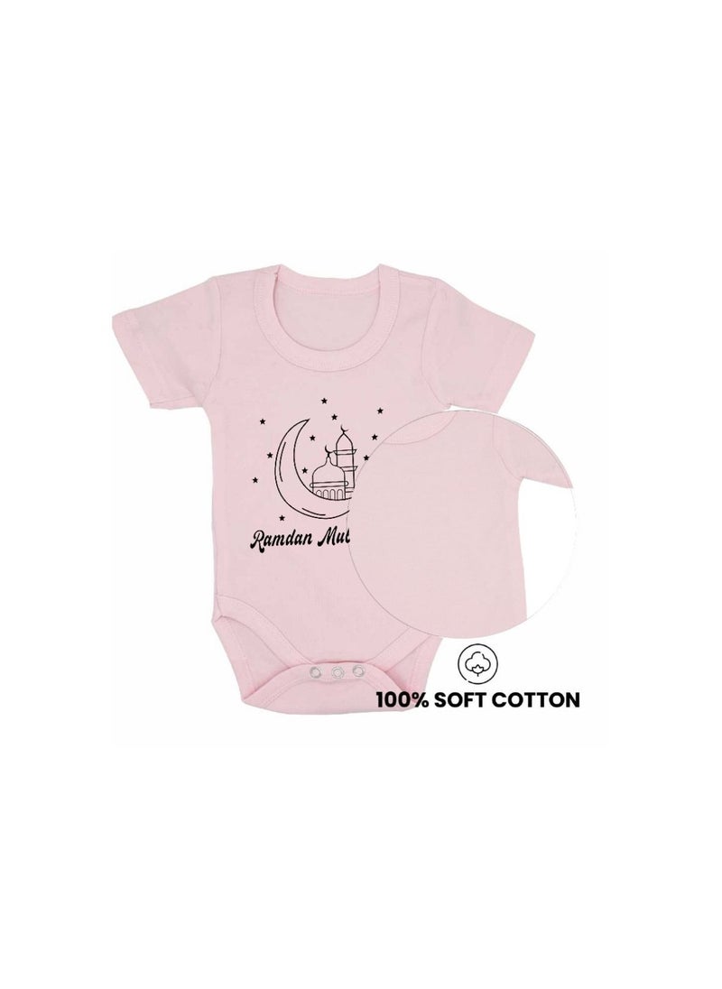PRINTSHOP4ME Ramadan Baby Romper Outfit - Short Sleeve Cotton Unisex Romper - Romper for Babies and Toddlers - Short Sleeve Ramadan Romper for Newborns  - Image 4