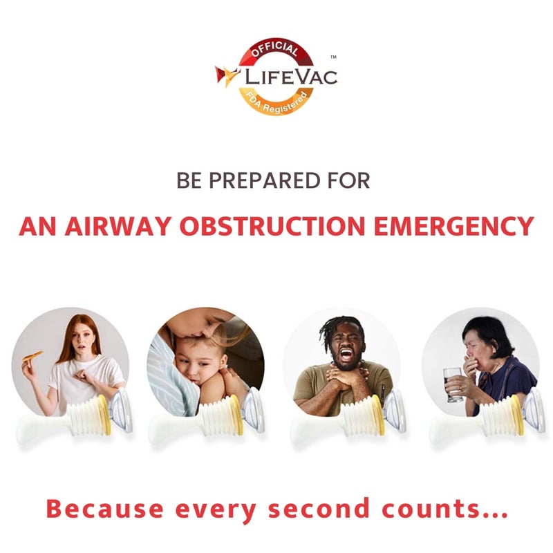 LifeVac Home Kit - Portable Suction Rescue Device, First Aid Kit for Kids and Adults, Portable Airway Suction Device for Children and Adults - Image 5