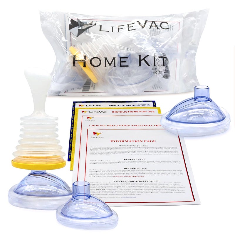 LifeVac Home Kit - Portable Suction Rescue Device, First Aid Kit for Kids and Adults, Portable Airway Suction Device for Children and Adults - Image 1